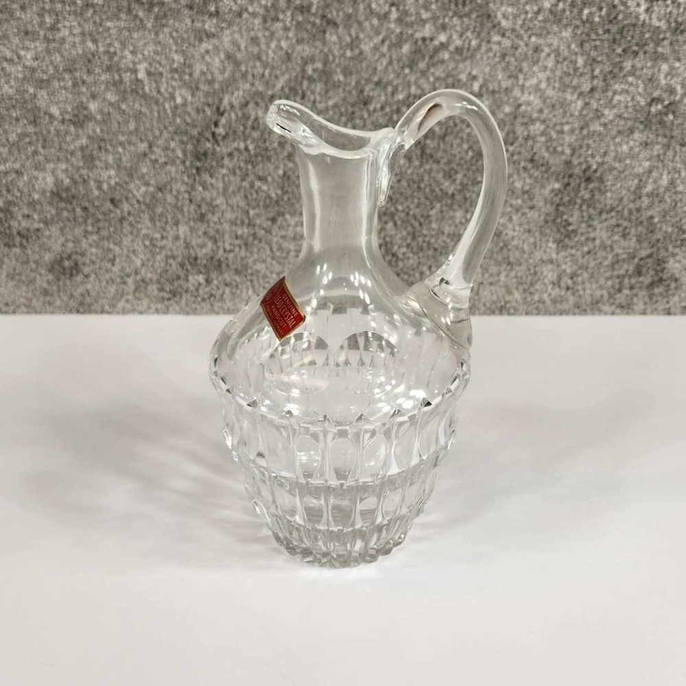 Genuine Lead Crystal Pitcher Clear Handcut 24% PbO West‎ Germany Vintage